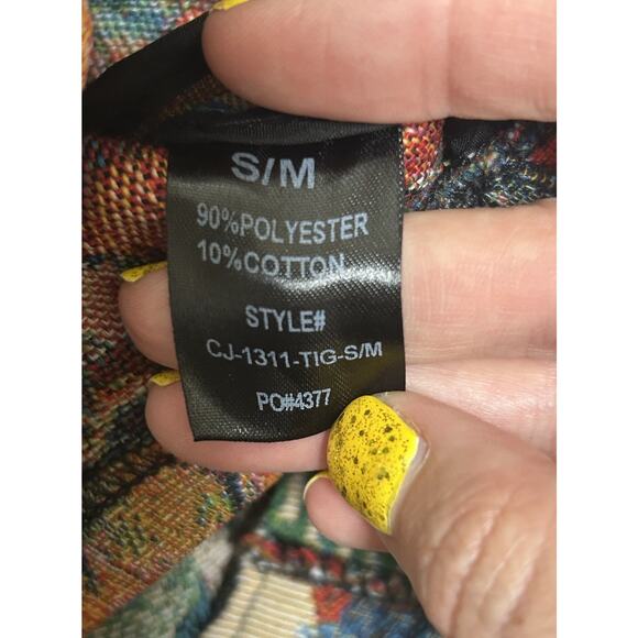 Dressed in Lala Women’s Wild Soul Tiger Jungle Print Moto Jacket - Size S/M - Picture 7 of 8